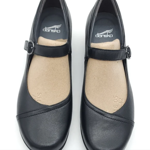 Dansko Fawna Wide Black Milled Nappa Mary Jane Womens Casual Shoes Size 12 EU 42 - Picture 5 of 10